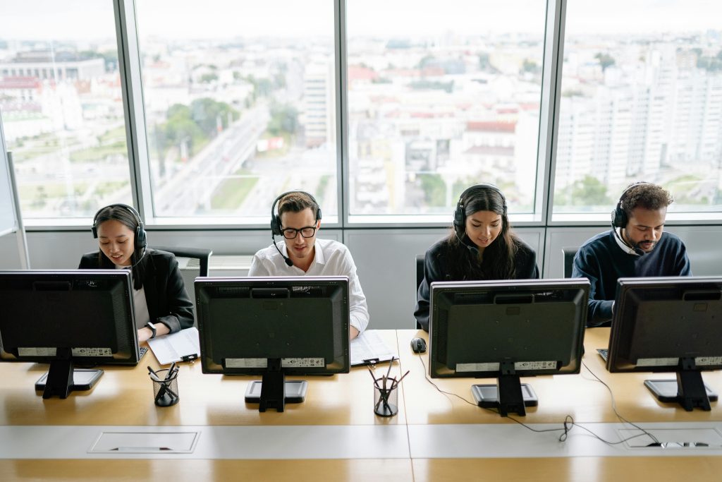 Staff working
